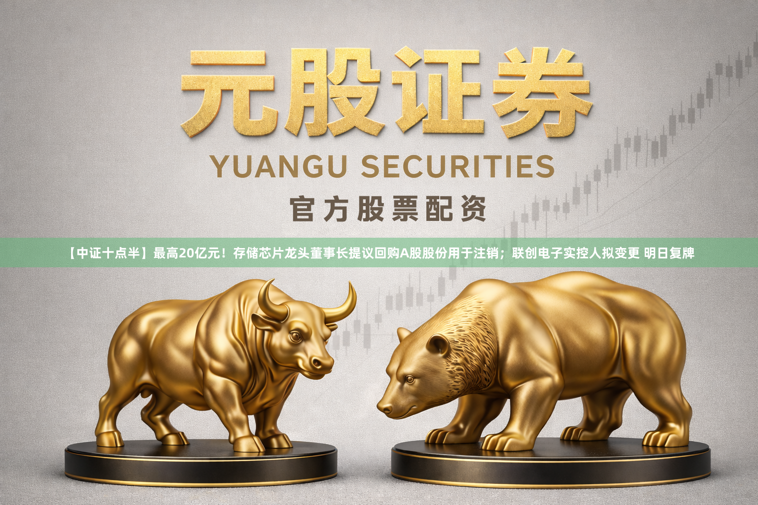 【中证十点半】最高20亿元！存储芯片龙头董事长提议回购A股股份用于注销；联创电子实控人拟变更 明日复牌