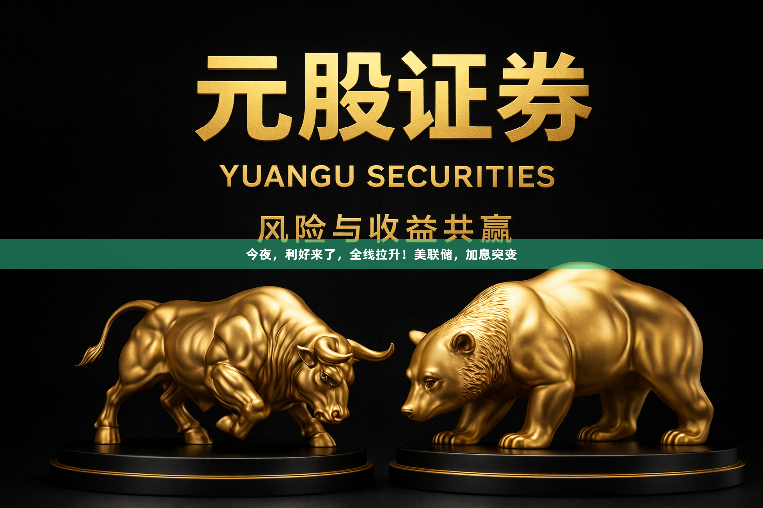 今夜，利好来了，全线拉升！美联储，加息突变